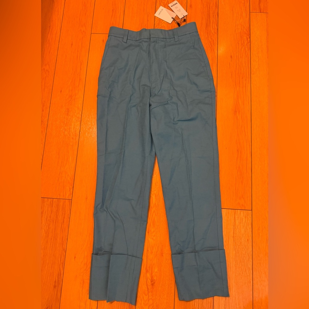 NWT $378 The Script Claudia La Mer Cuffed Weave Womens Dress Pants Sz. 4
